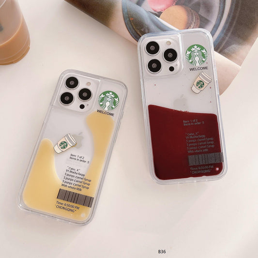 Glittering cafe case for iPhone 7p-14PM,No13mini.