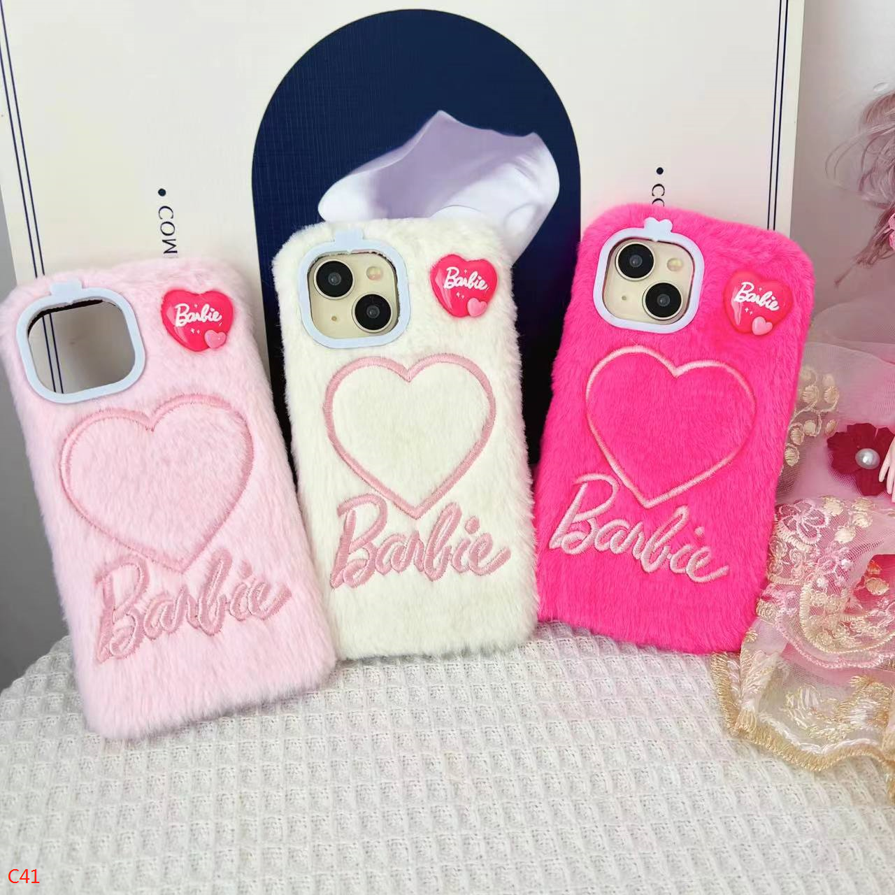 Barbie fluffy iPhone case X-15PM.