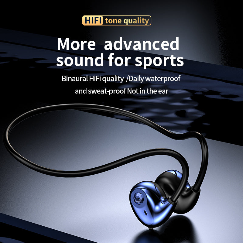 Ear-hanging Bluetooth sports headphones,earphones, comfortable and not easy to fall off.