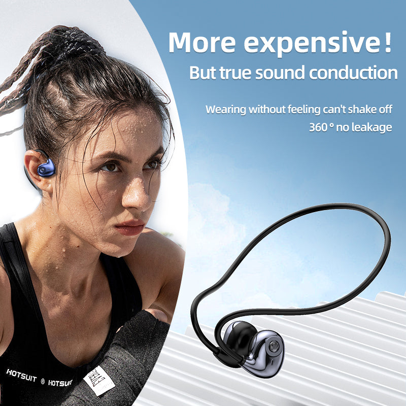 Ear-hanging Bluetooth sports headphones,earphones, comfortable and not easy to fall off.