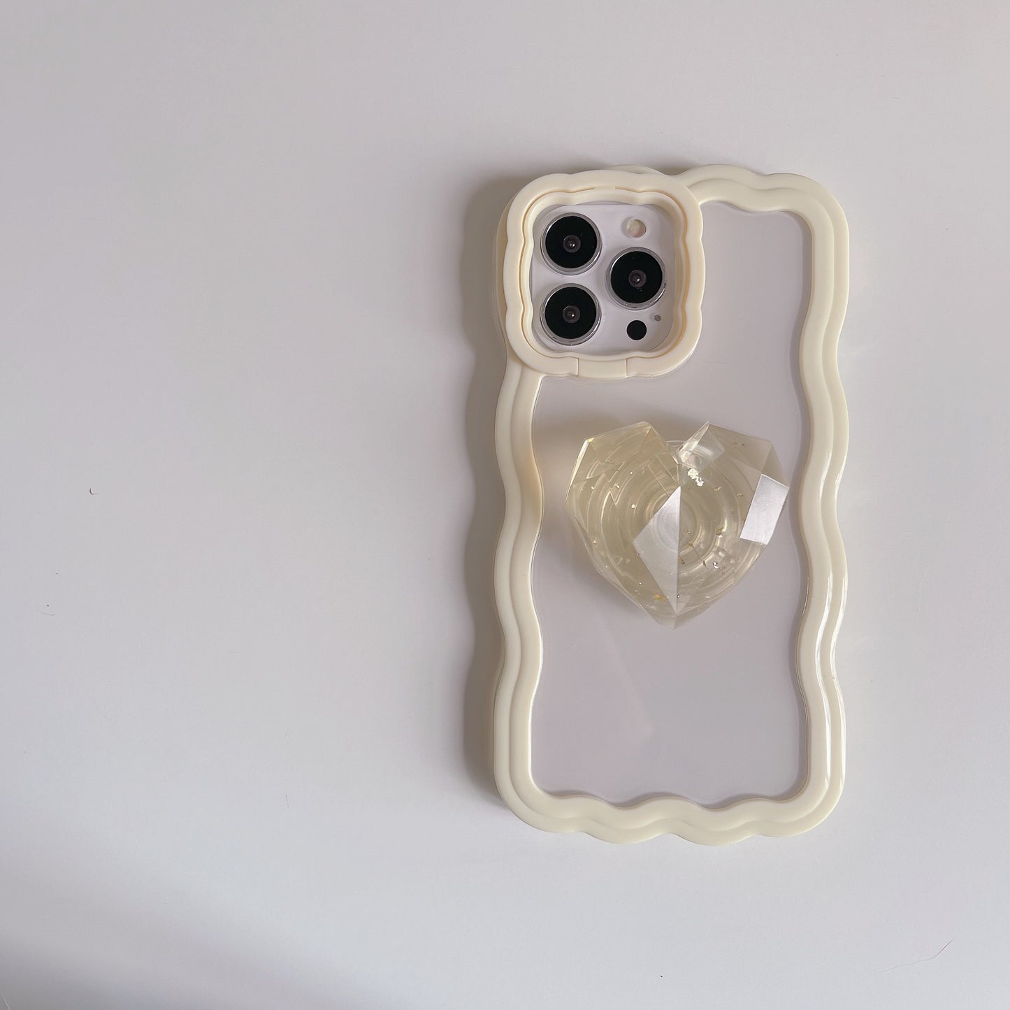 iPhone case wavy with invisible stand.