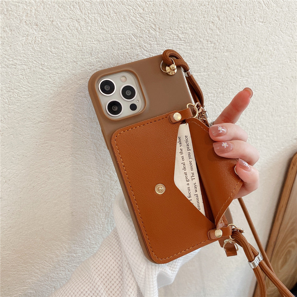 Handheld strap card bag,iPhone case,iPhoneX-14Promax.