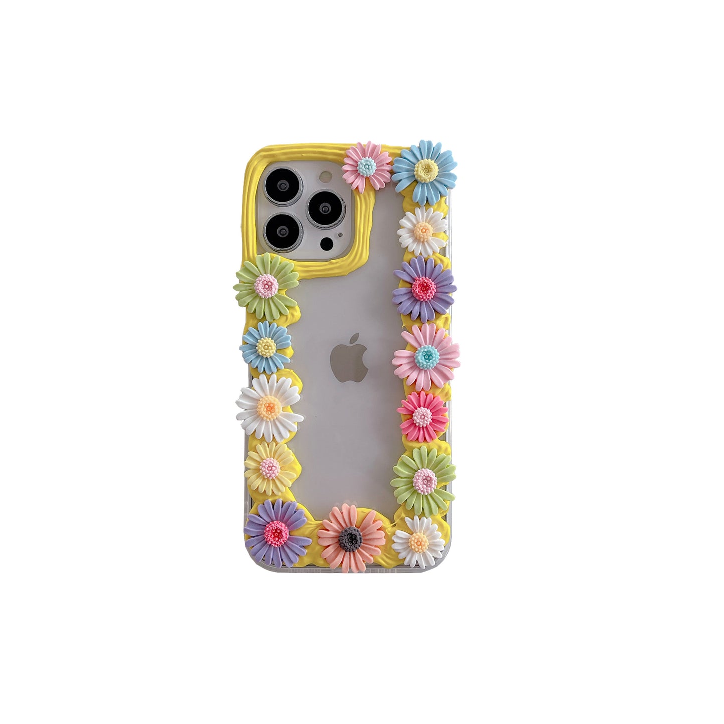 Handmade Phone Cases Cream Gel  3D Flowers and Christmas Trees,iPhoneX-14Promax.