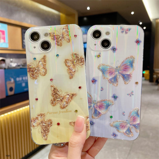 Aurora Butterfly Phone Case,iPhoneX-14Promax.