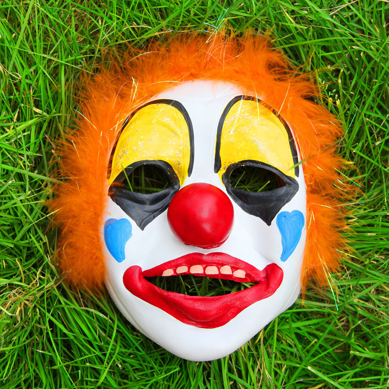 Halloween bar dance clown dress up performance supplies headgear accessories clown mask funny clown wig.