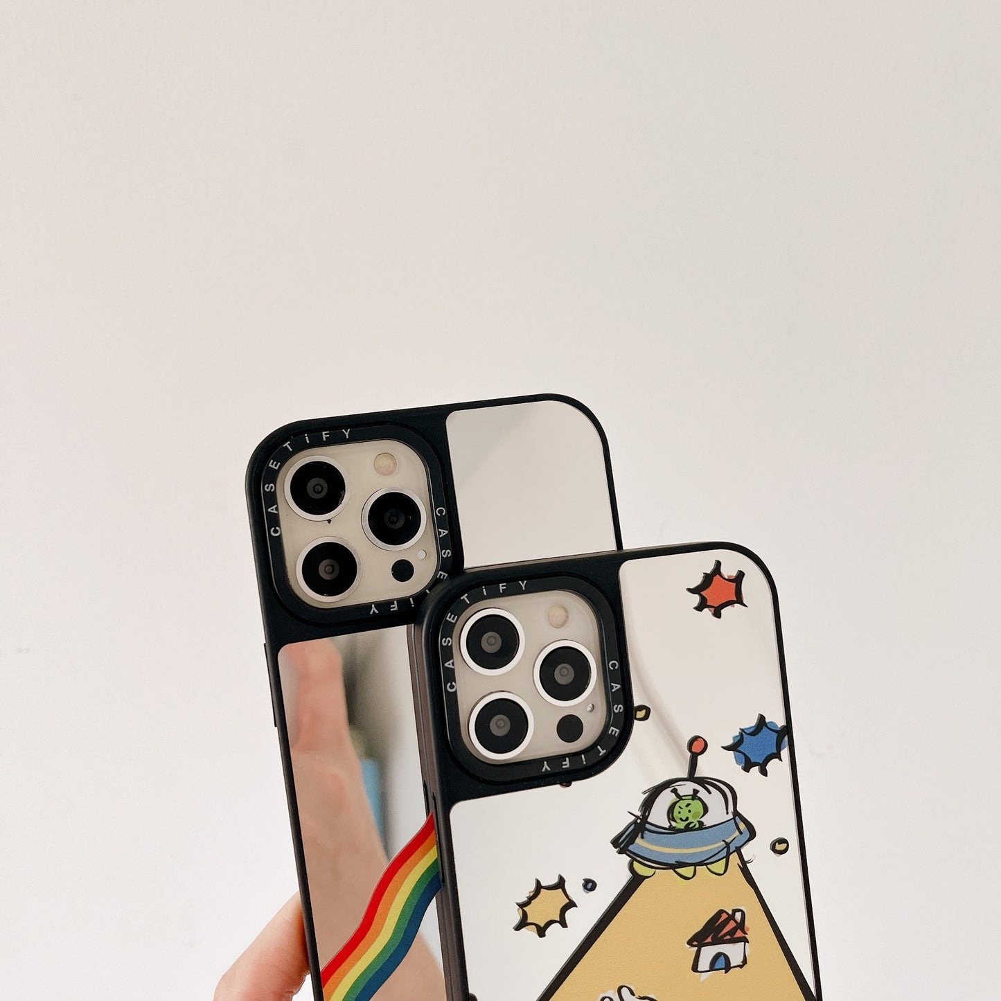 iPhone case,Flying Miniatures,Mirror case.