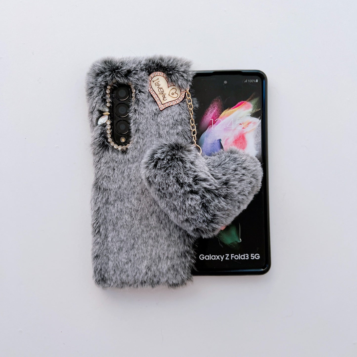 Z Fold 3-4-5-6-7-8 case,Folding Plush Shell.