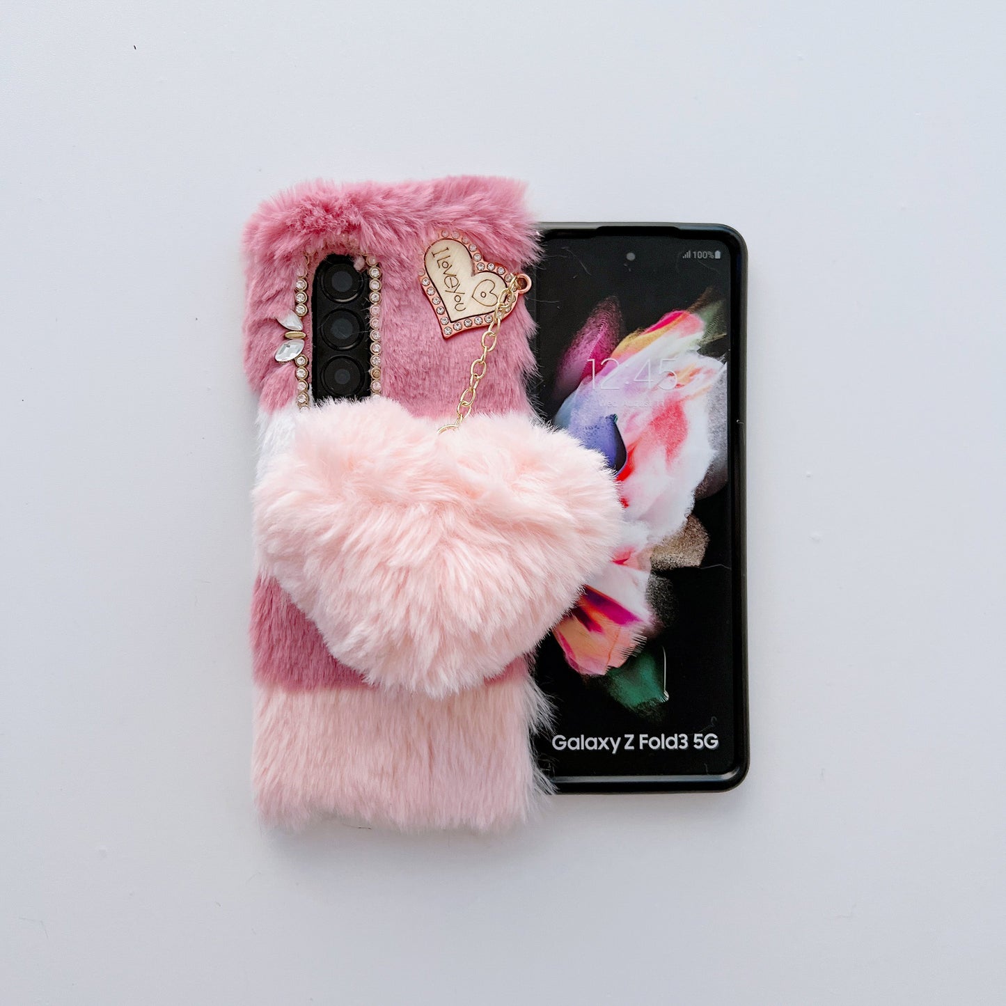 Z Fold 3-4-5-6-7-8 case,Folding Plush Shell.