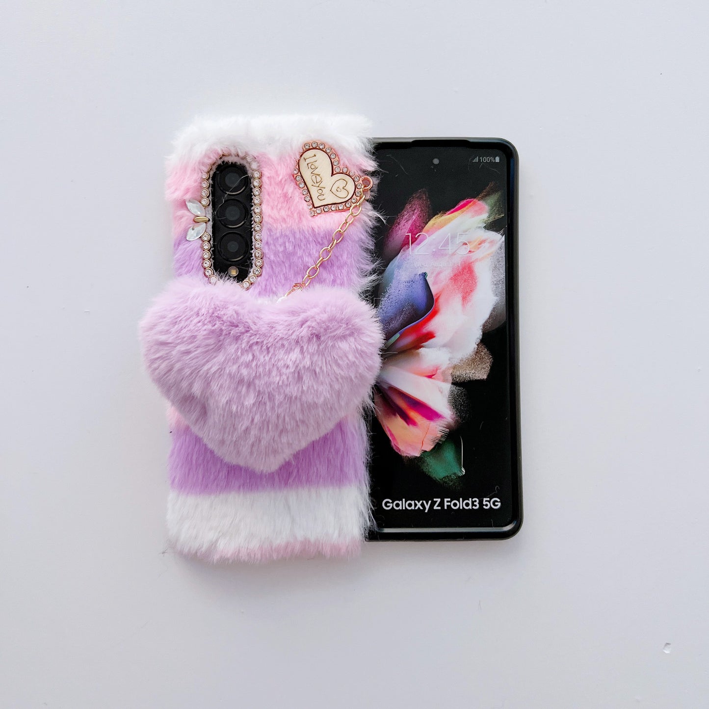 Z Fold 3-4-5-6-7-8 case,Folding Plush Shell.