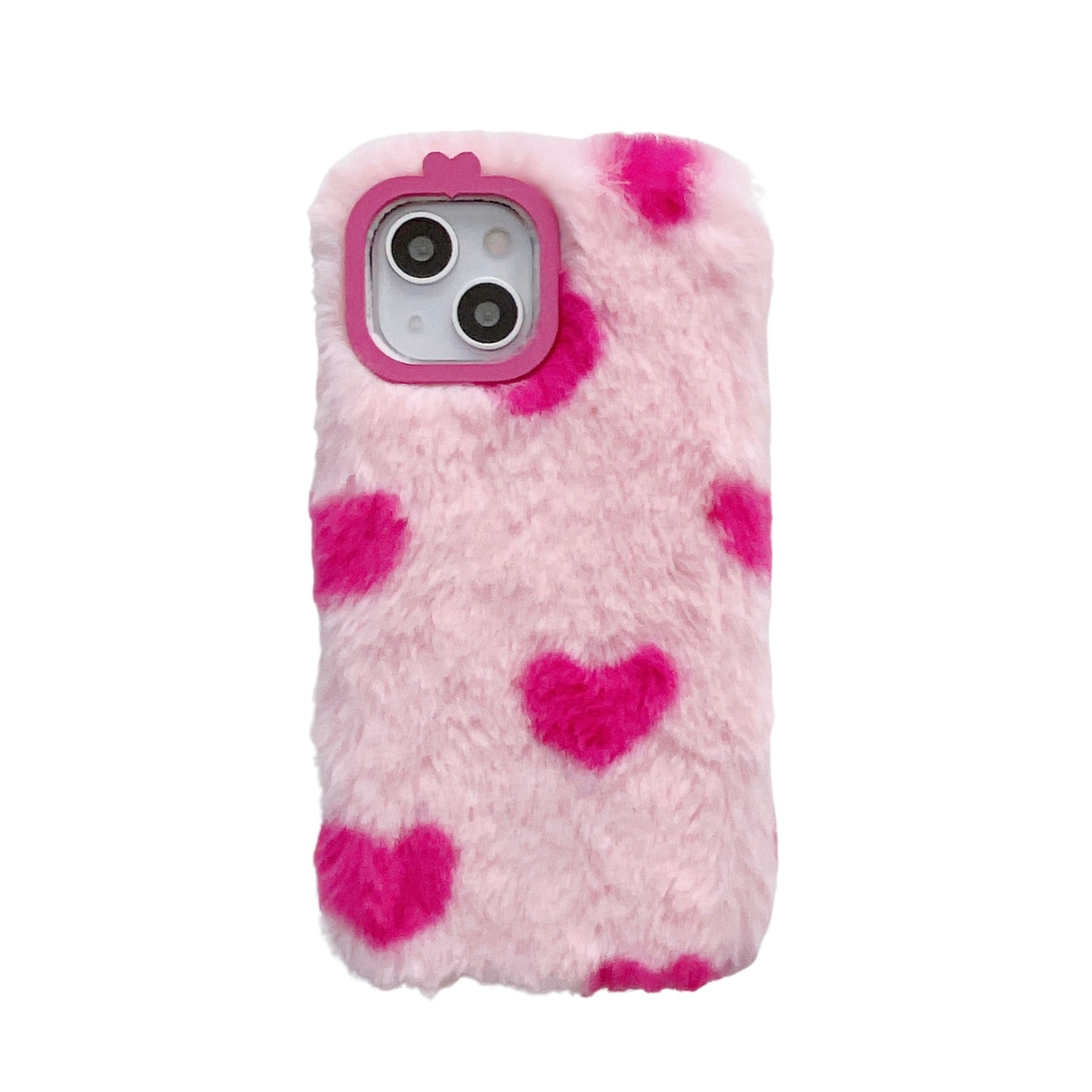 iPhone case,Fluffy cute hearts.