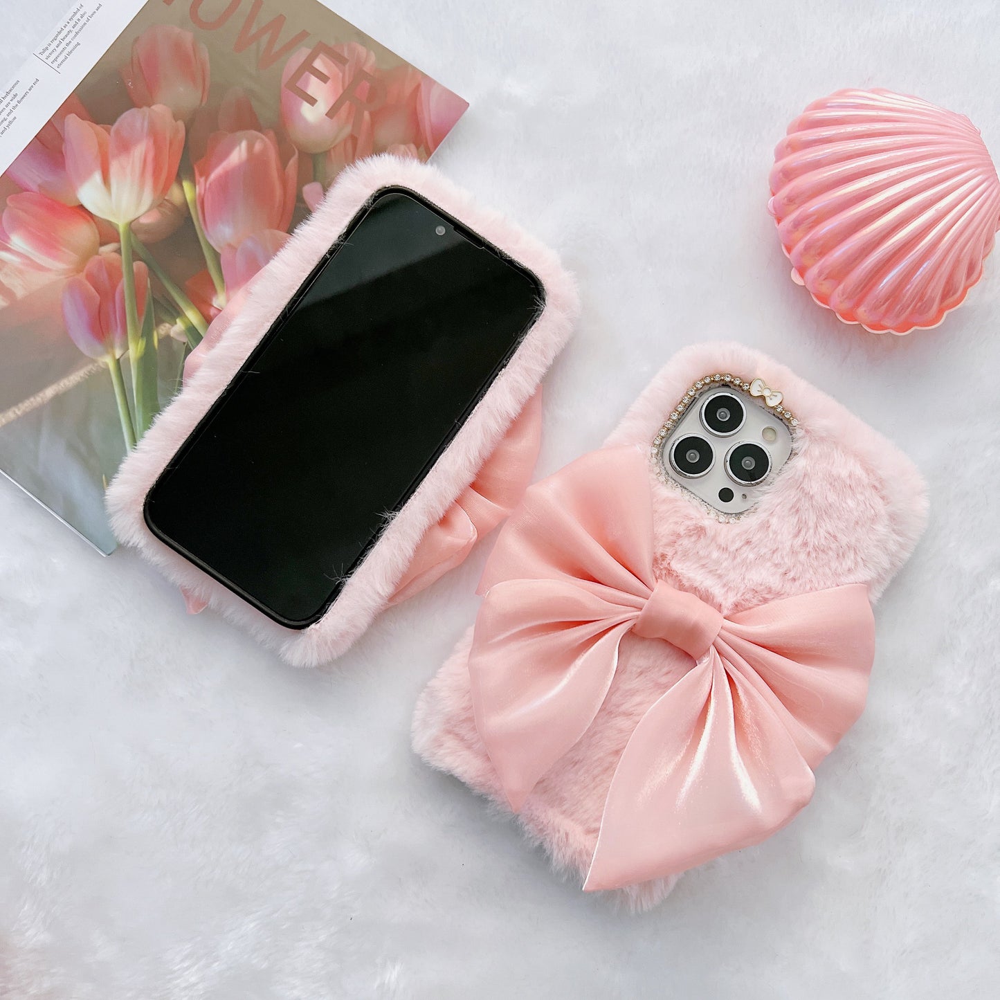 iPhone case,Fluffy-Bowknot.