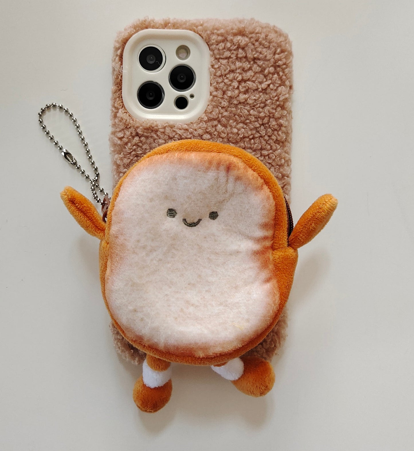 Furry toast coin purse phone case,iPhoneX-14Promax.