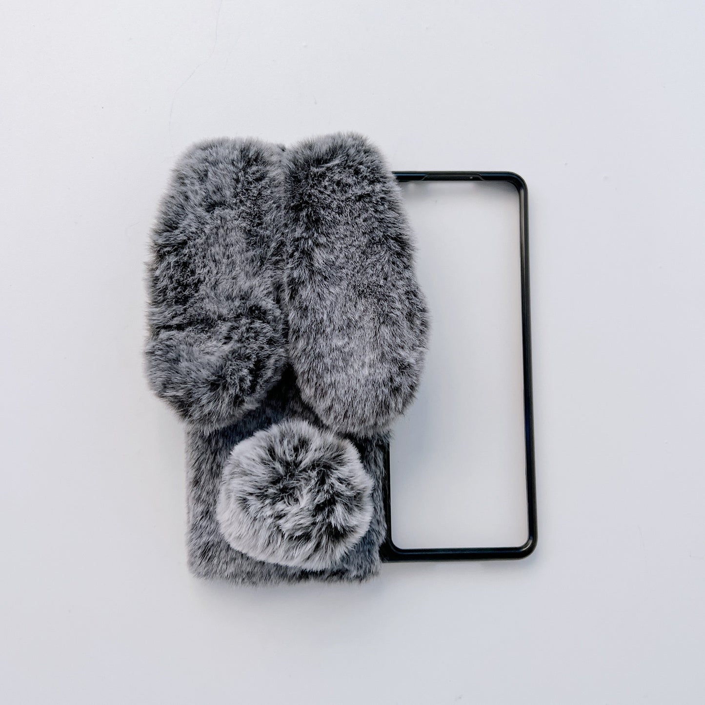 Z Fold 3-4-5-6-7-8 case,Fluffy,Cartoon rabbit.