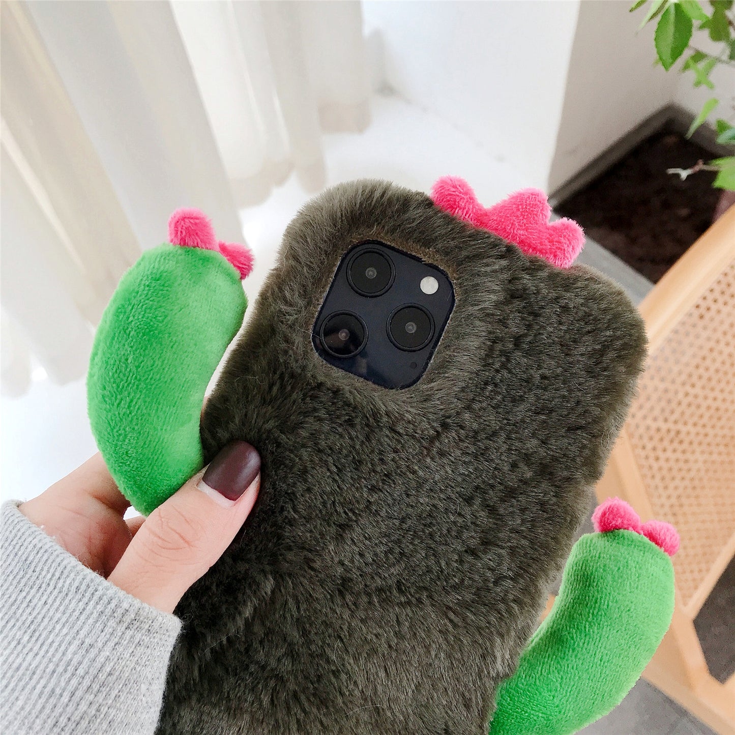 Cactus plush case,iPhoneX-14Promax.