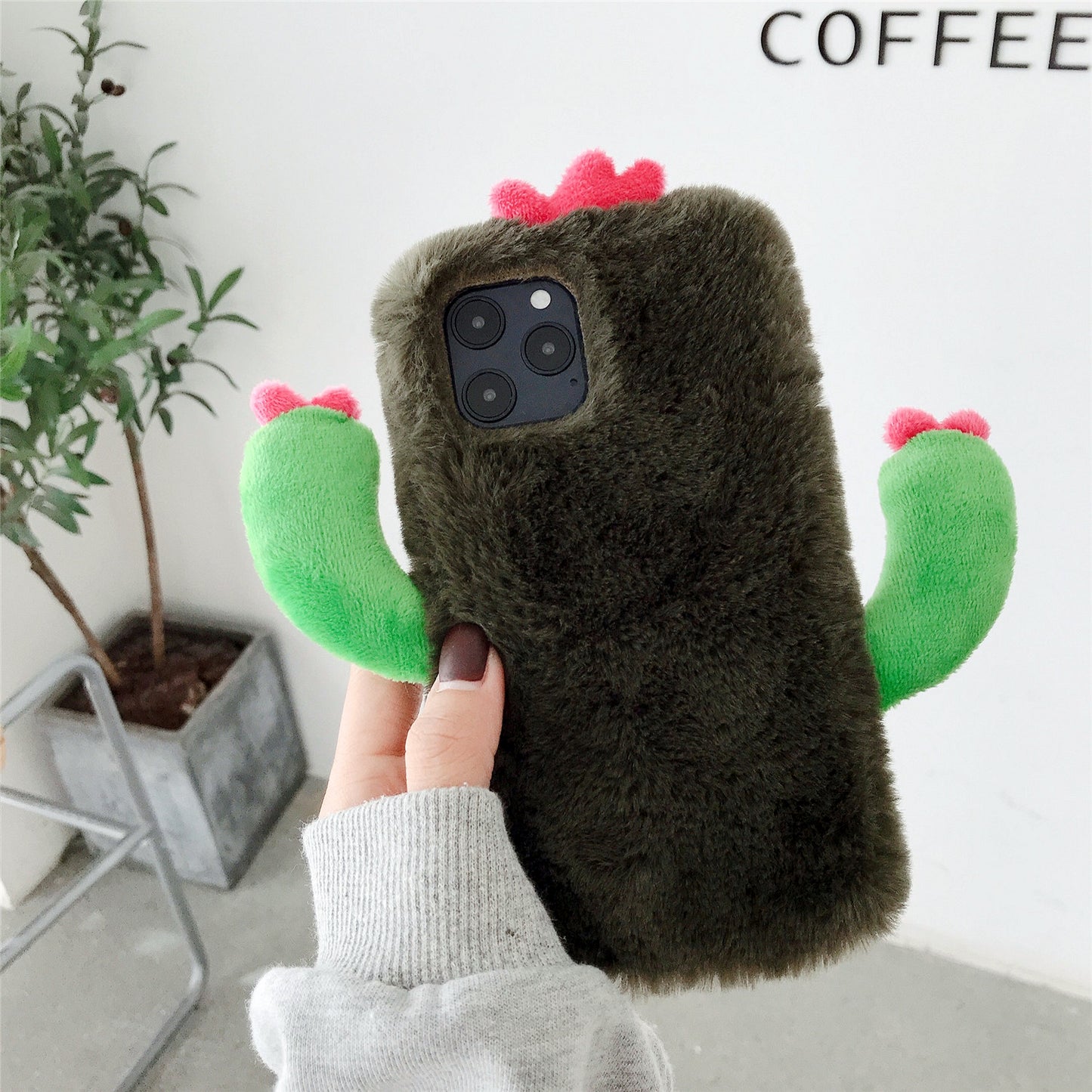 Cactus plush case,iPhoneX-14Promax.