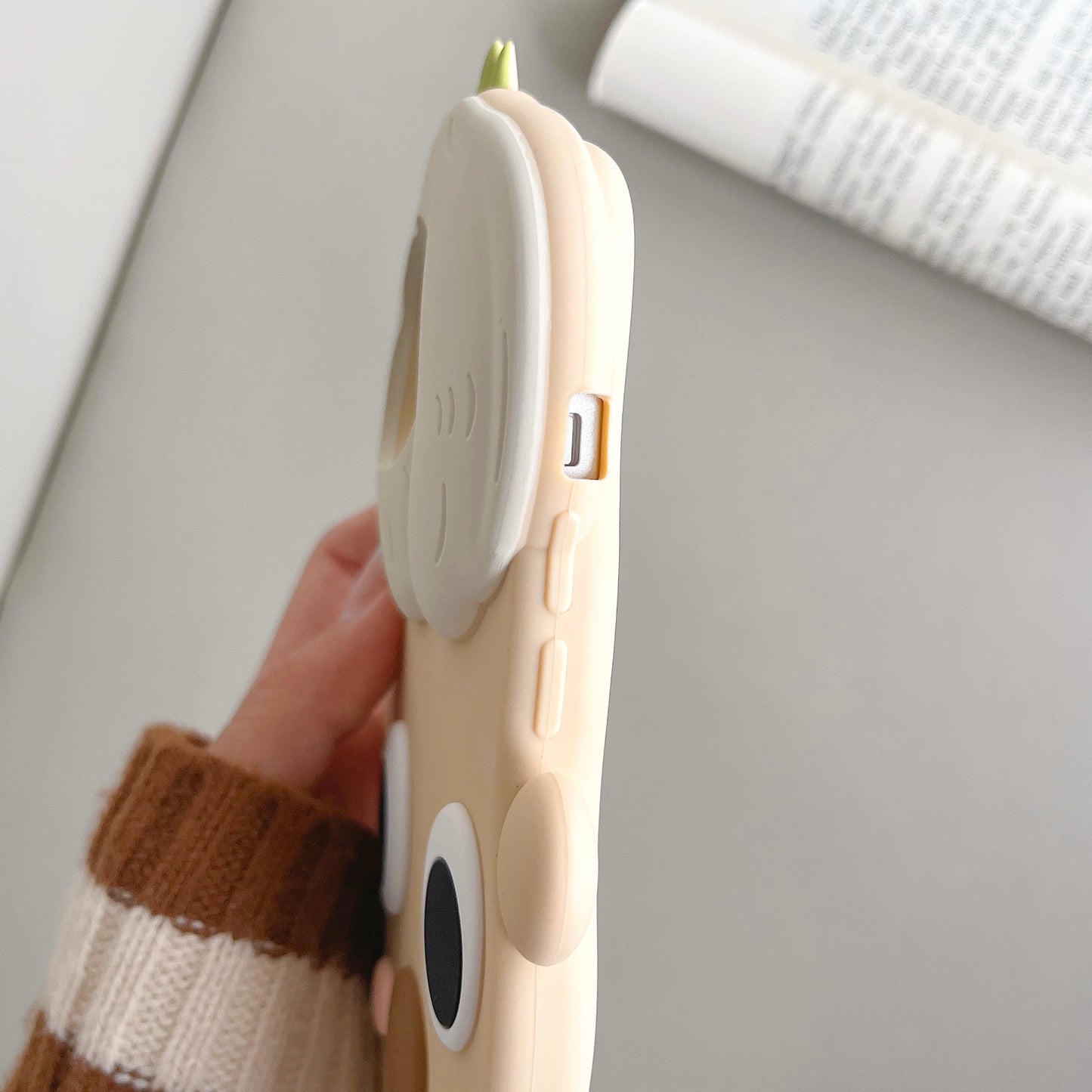 Garlic shaped phone case,Lovely and quirky,iPhone11-14Promax.