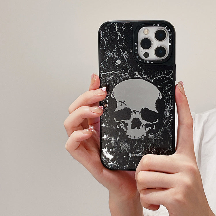 iPhone case,Bullying Skeleton,Mirror case.