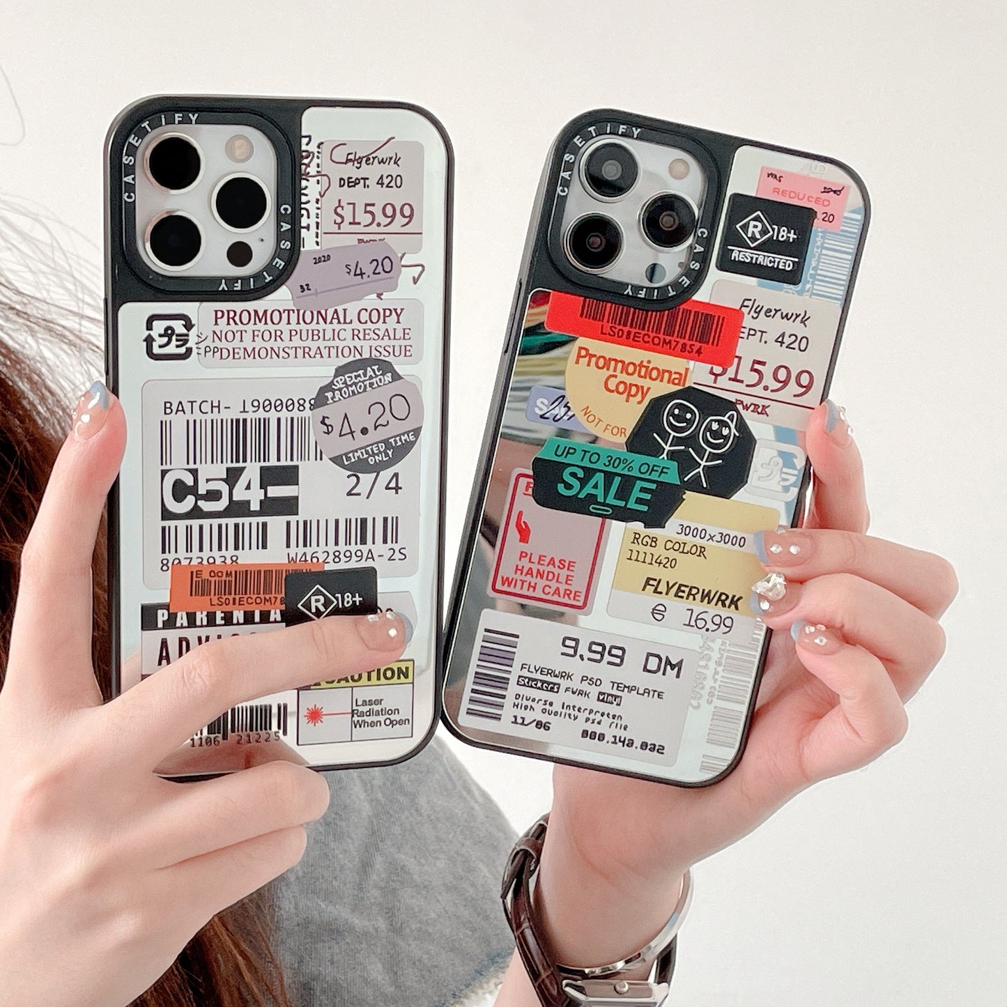 iPhone case,Logistics labels,Mirror case.