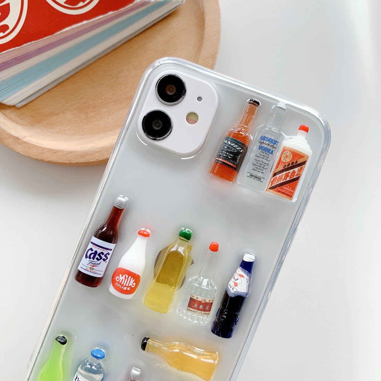iPhone case,3D wine bottle.