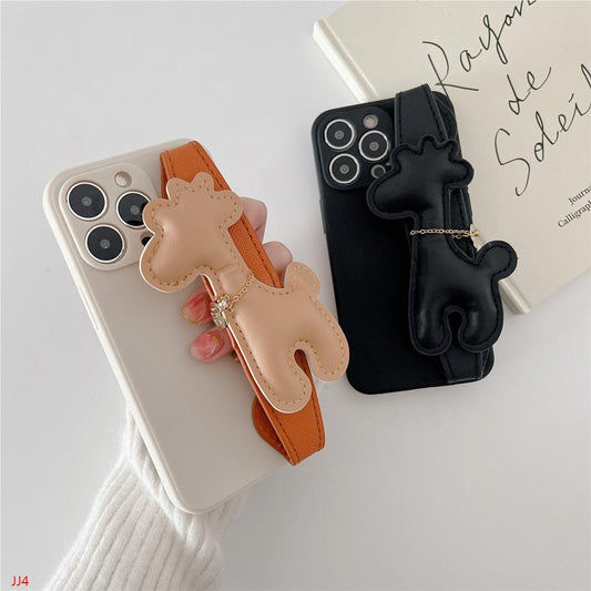 iPhone case with wristband.